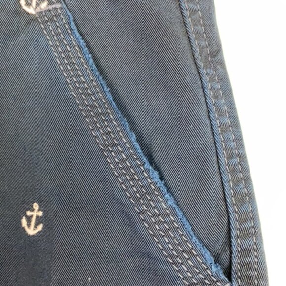 NWT J.Crew 10 Bermuda Chino Shorts Navy Pink Anchors - Picture 7 of 13